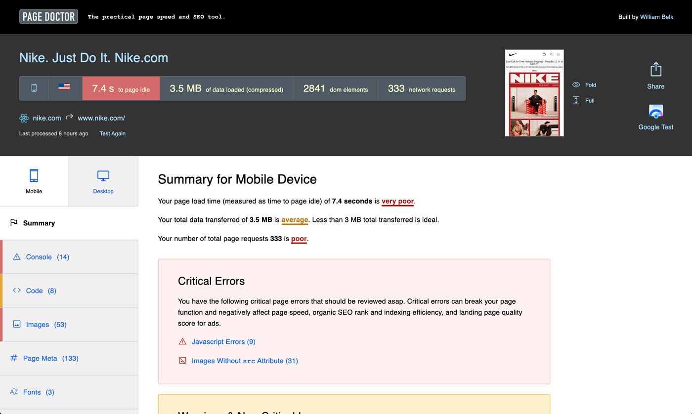 Page Doctor Screenshot