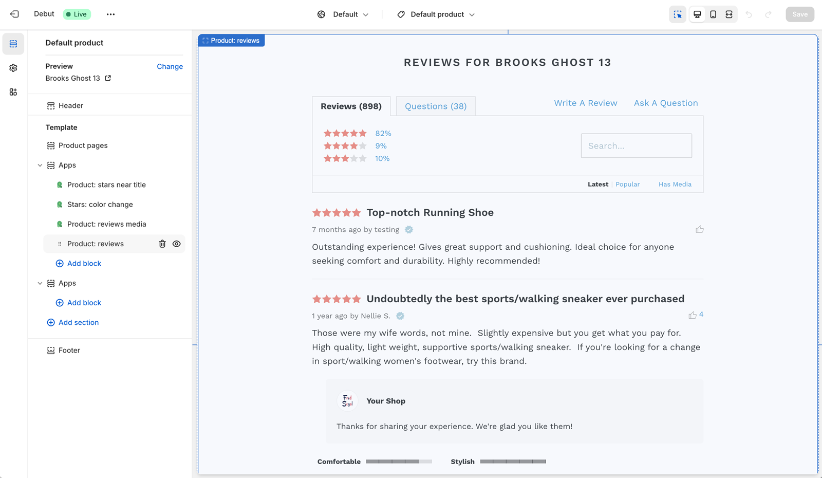 Shopify Product Reviews & Questions