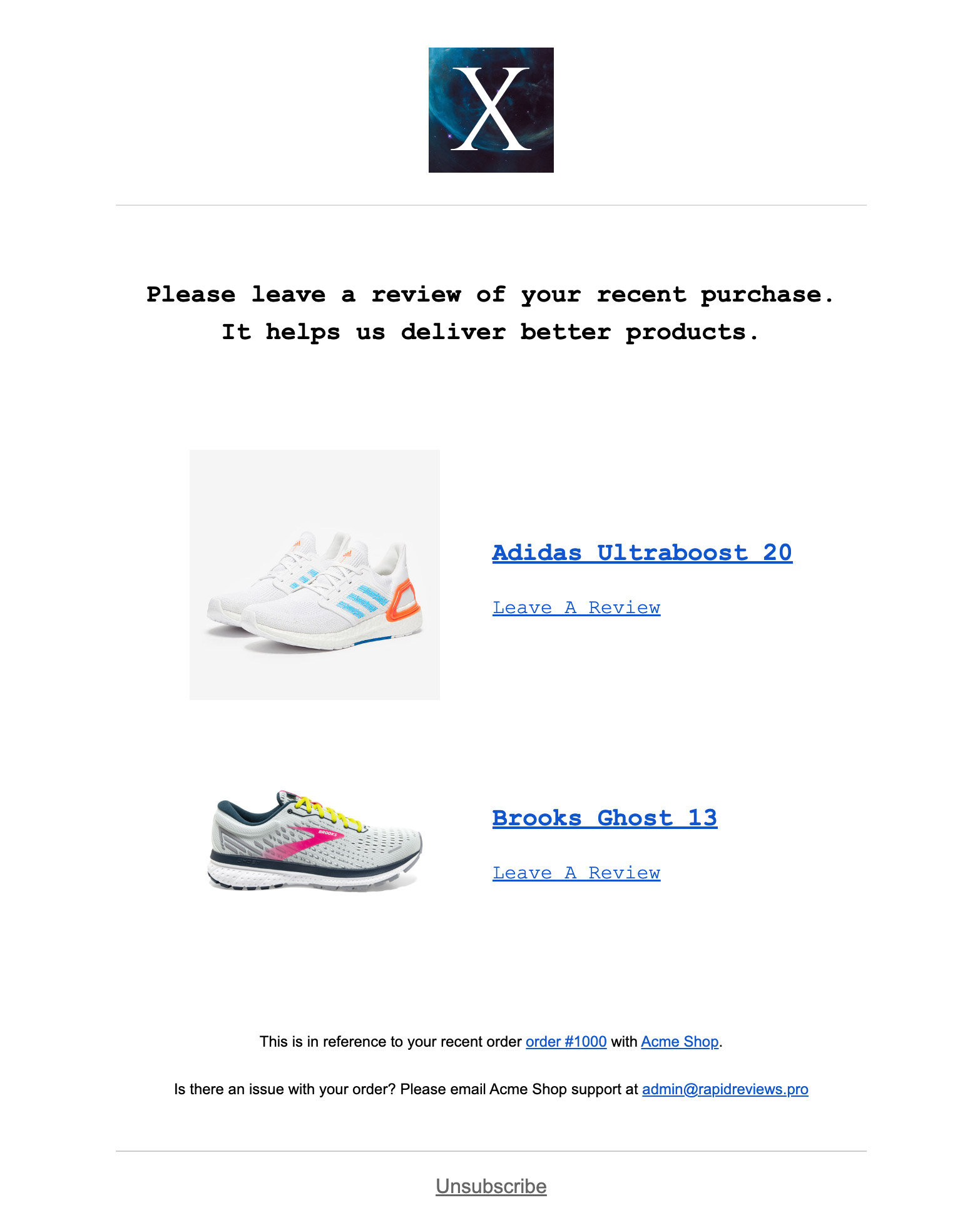 Rapid Reviews Automated Email Prompt